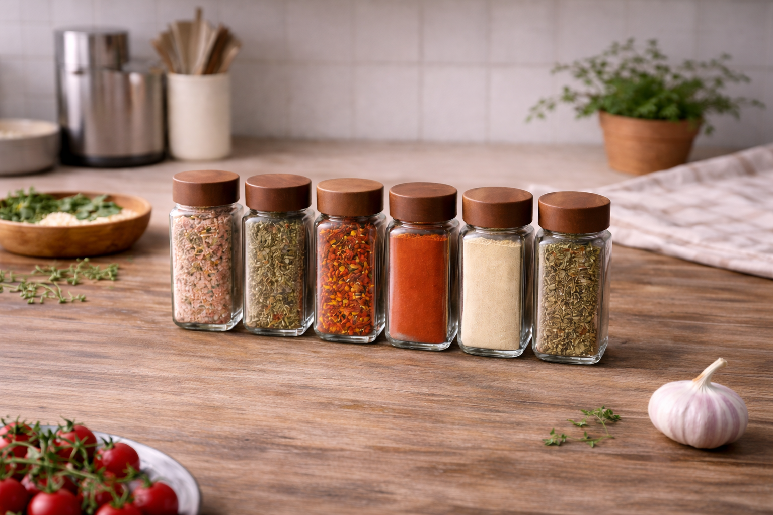 Spice Jars – 6 Pack