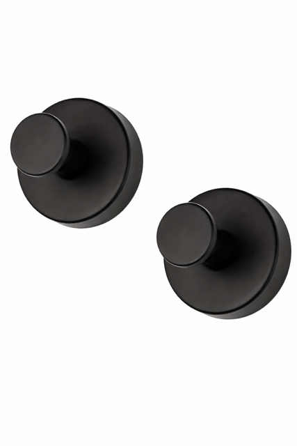 Matte Black Wall Hooks ( Pack size)