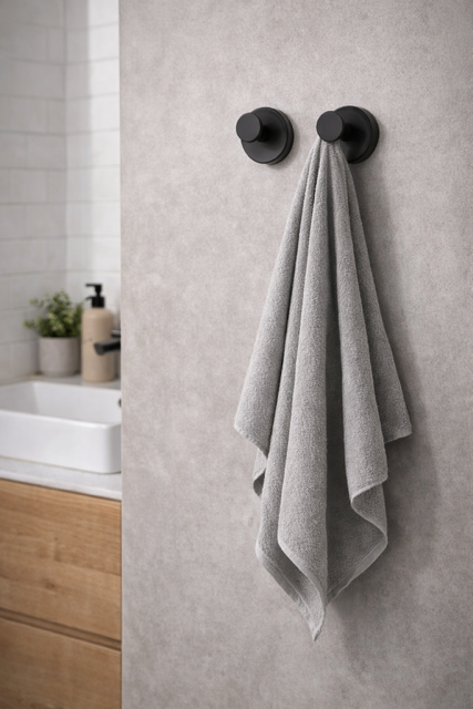 Matte Black Wall Hooks ( Pack size)